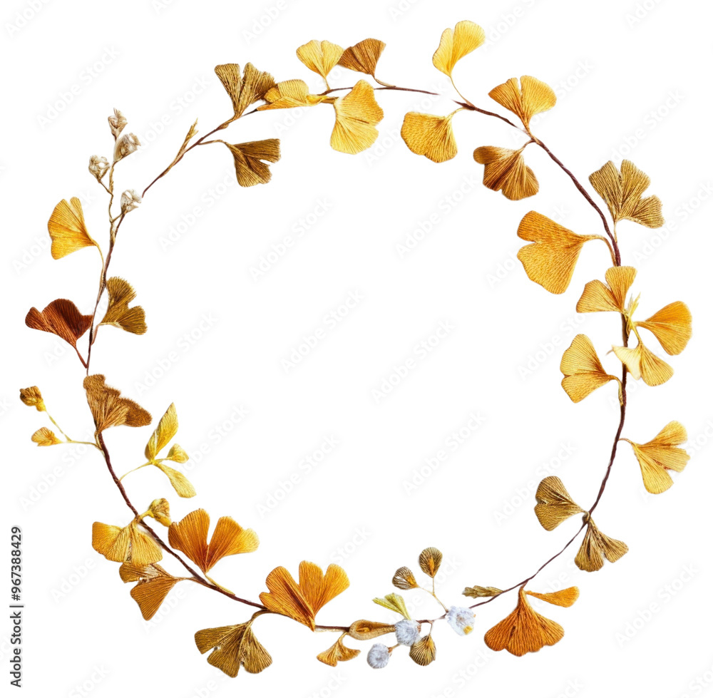 PNG Autumn wreath with dried leaves PNG Autumn wreath with dried leaves