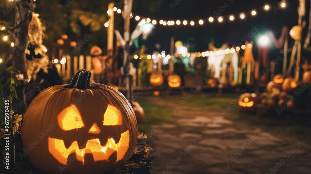 Obraz premium Halloween Pumpkin Glow