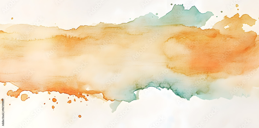 Fototapeta premium Vintage watercolor map abstract isolated on white background