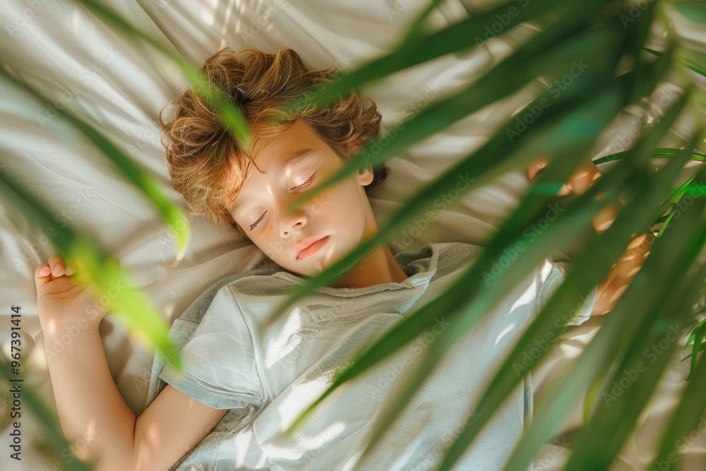 Serene scene of innocence room is quiet and cozy. Tenderness and calmness blanket room child snuggles sleep. Serene setting highlights fundamental human need relaxation and recovery. Serene scene of innocence room is quiet and cozy. Tenderness and calmness blanket room child snuggles sleep. Serene setting highlights fundamental human need relaxation and recovery.