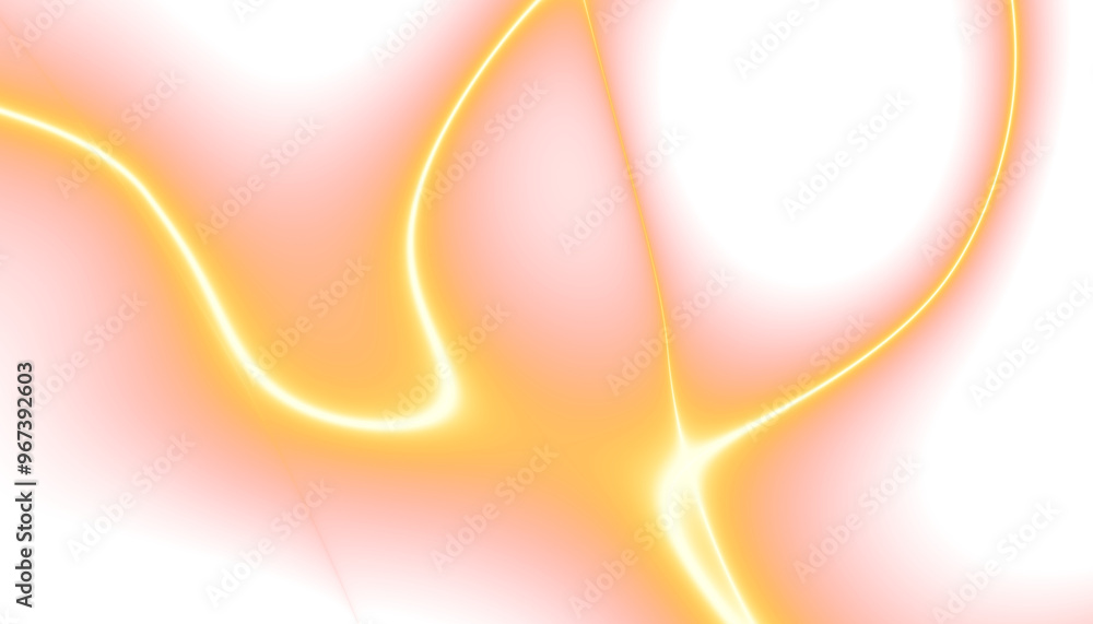 Energy lines with transparent gradient background. Elegant yellow and peach colours wavy line on Transparent png overlay background Energy lines with transparent gradient background. Elegant yellow and peach colours wavy line on Transparent png overlay background