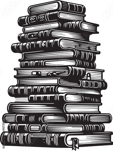 Stack of Book vector art