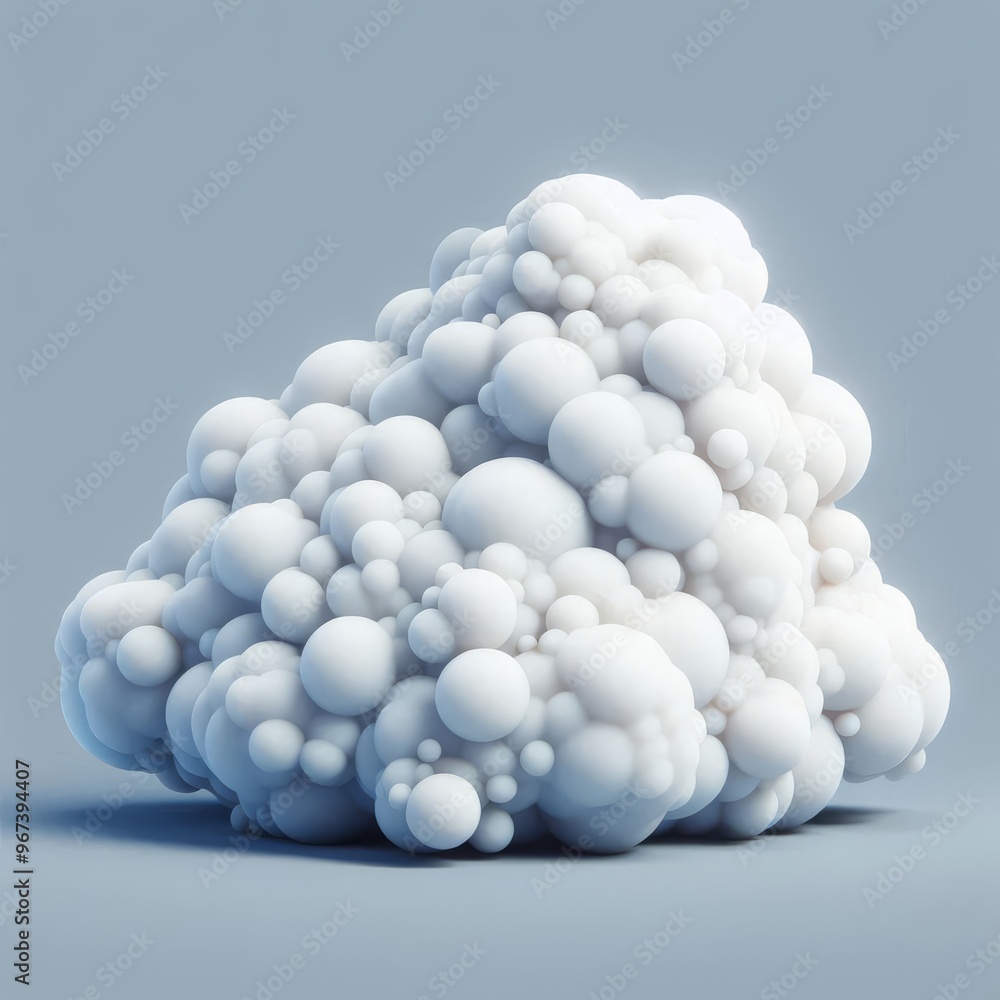 Isolated soft cloud, 3d rendering.
Isolated soft cloud, 3d rendering.