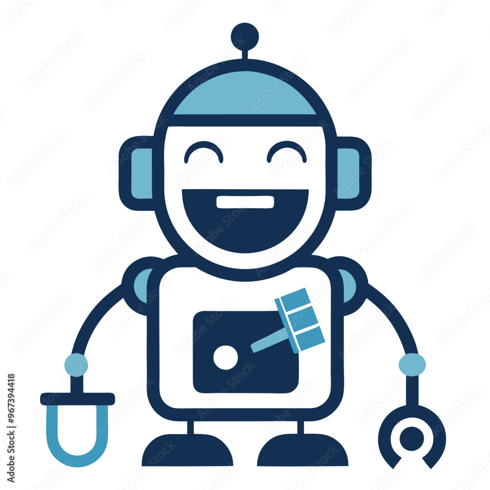 Repair chatbot icon Vector Logo stock illustration Repair chatbot icon Vector Logo stock illustration