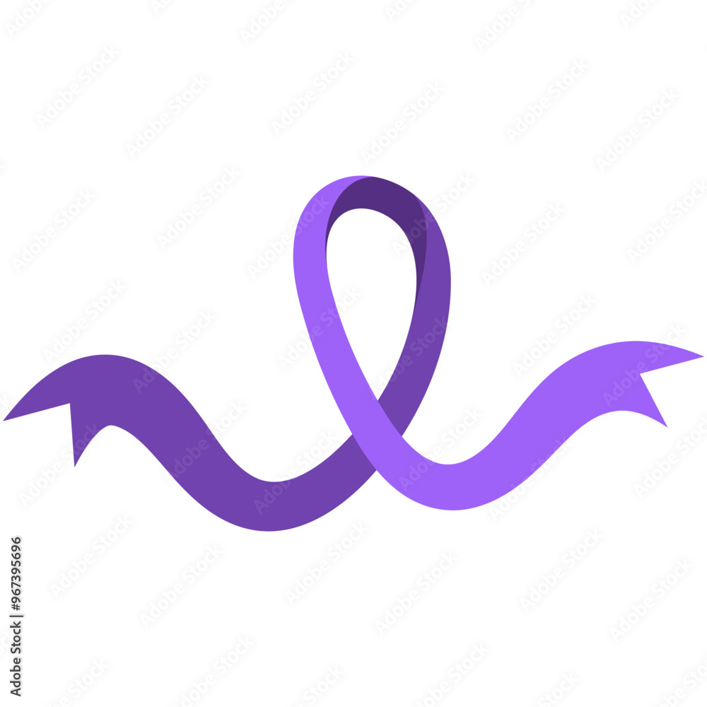 Purple Ribbon Symbol for Alzheimer Awareness and Support Purple Ribbon Symbol for Alzheimer Awareness and Support
