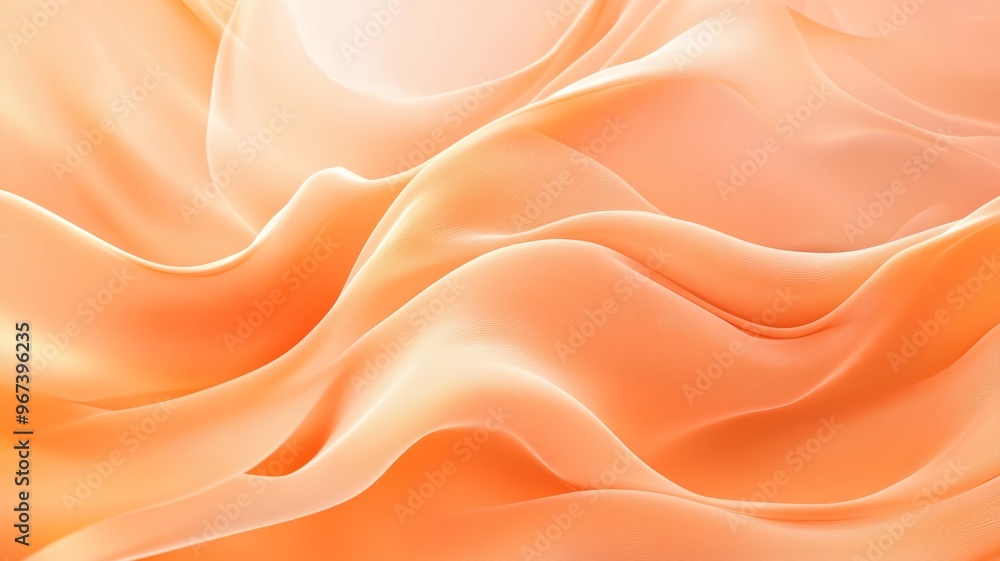 Soft peach fabric folds, abstract background. Texture and elegance concept Soft peach fabric folds, abstract background. Texture and elegance concept