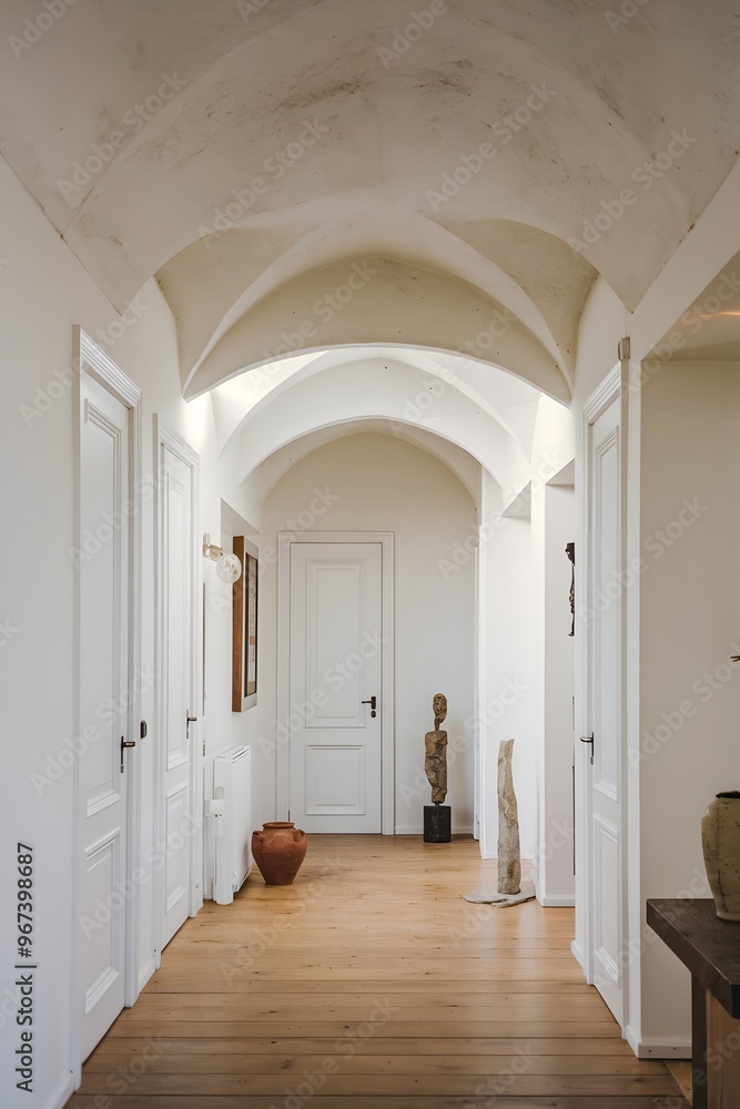 Entrance to a renovated old apartment Entrance to a renovated old apartment