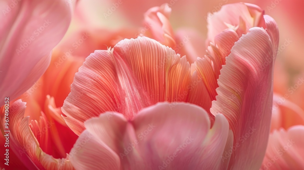 Close up Macro Shot of Lovely Pink Tulip Close up Macro Shot of Lovely Pink Tulip
