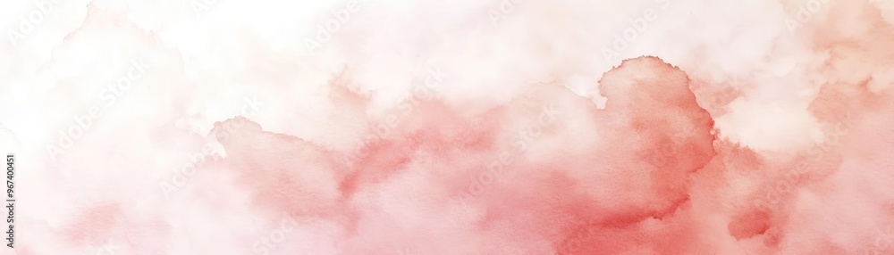 Obraz premium A soft, dreamy watercolor background in shades of pink and white, perfect for artistic projects and design elements.