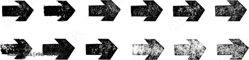 Grunge Stamp Arrow Vector Set