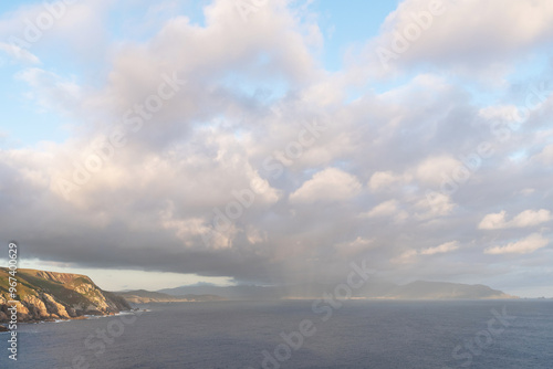 Coast of Coruña. Cago Ortegal in the background. Galicia