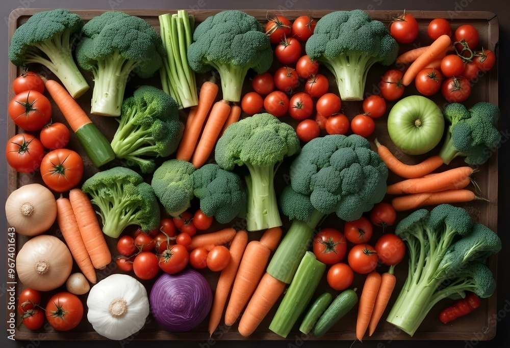 Fresh vegetables and fruits healthy eating organic retail supermarket generated by artificial intelligence Fresh vegetables and fruits healthy eating organic retail supermarket generated by artificial intelligence