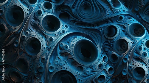 Digital fractual pattern wallpaper