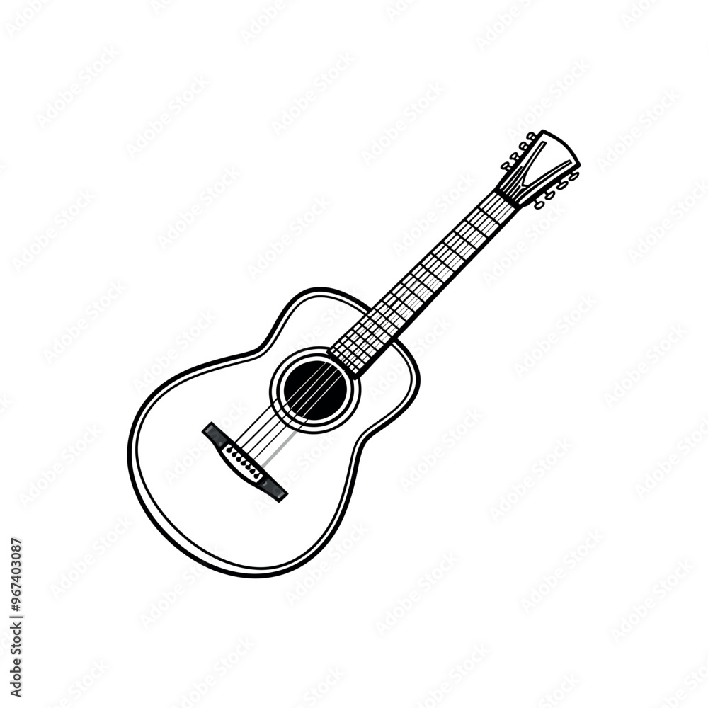 acoustic guitar Clipart isolated vector illustration acoustic guitar Clipart isolated vector illustration