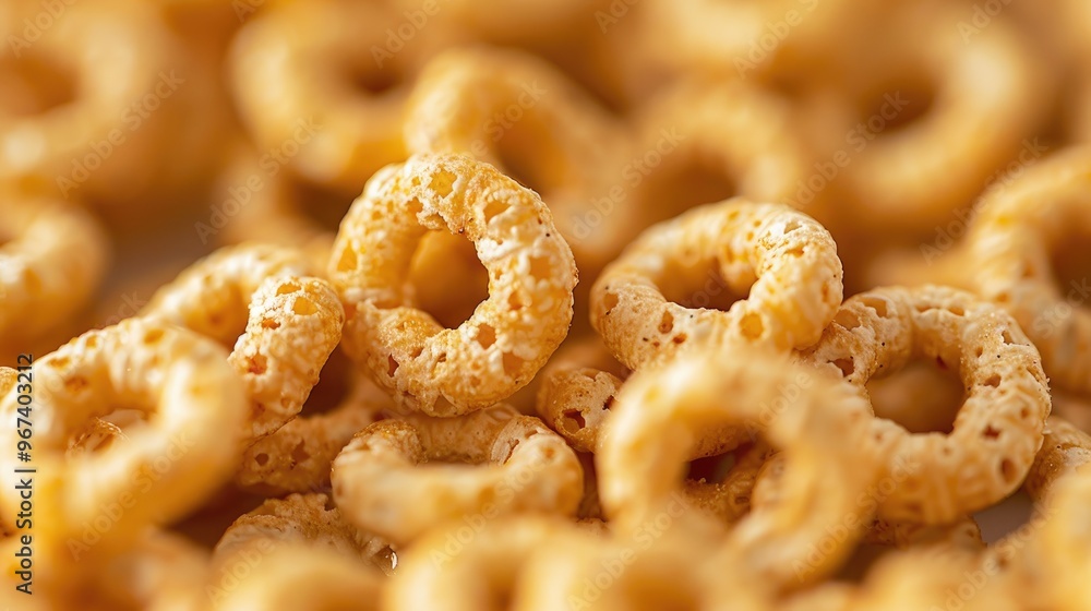 Close up of simple Cheerios cereal Close up of simple Cheerios cereal