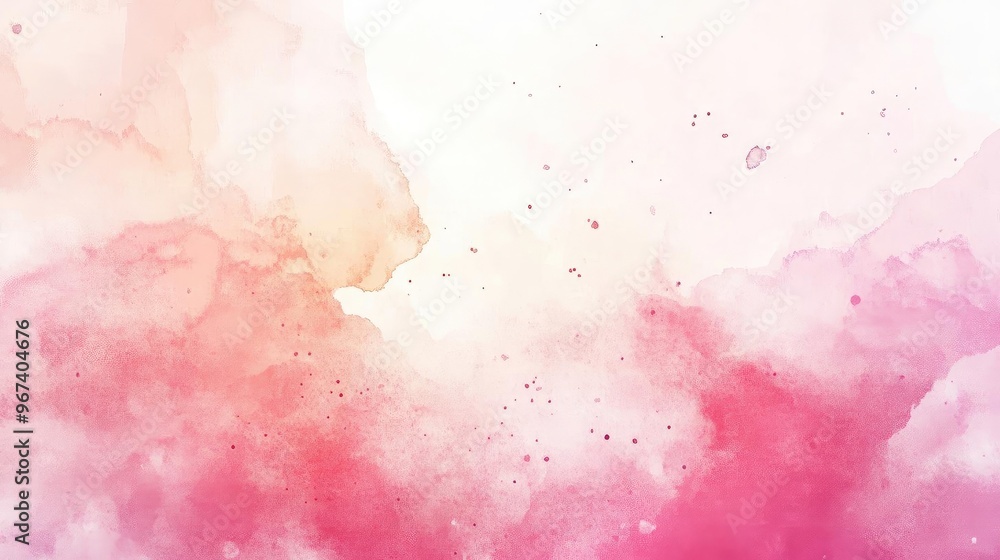 Obraz premium Soft pink watercolor background with gentle gradients and subtle texture, perfect for design projects and artistic presentations.