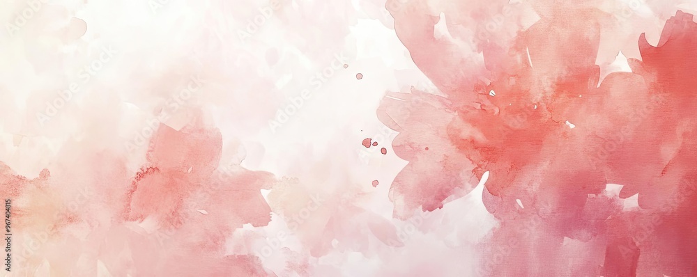 Fototapeta premium A soft, dreamy watercolor background with subtle pink hues, perfect for romantic or artistic themes.