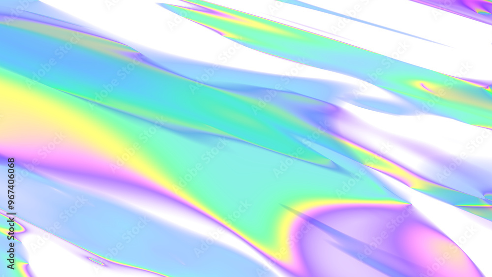 Ethereal rainbow spectrum overlay with transparency
