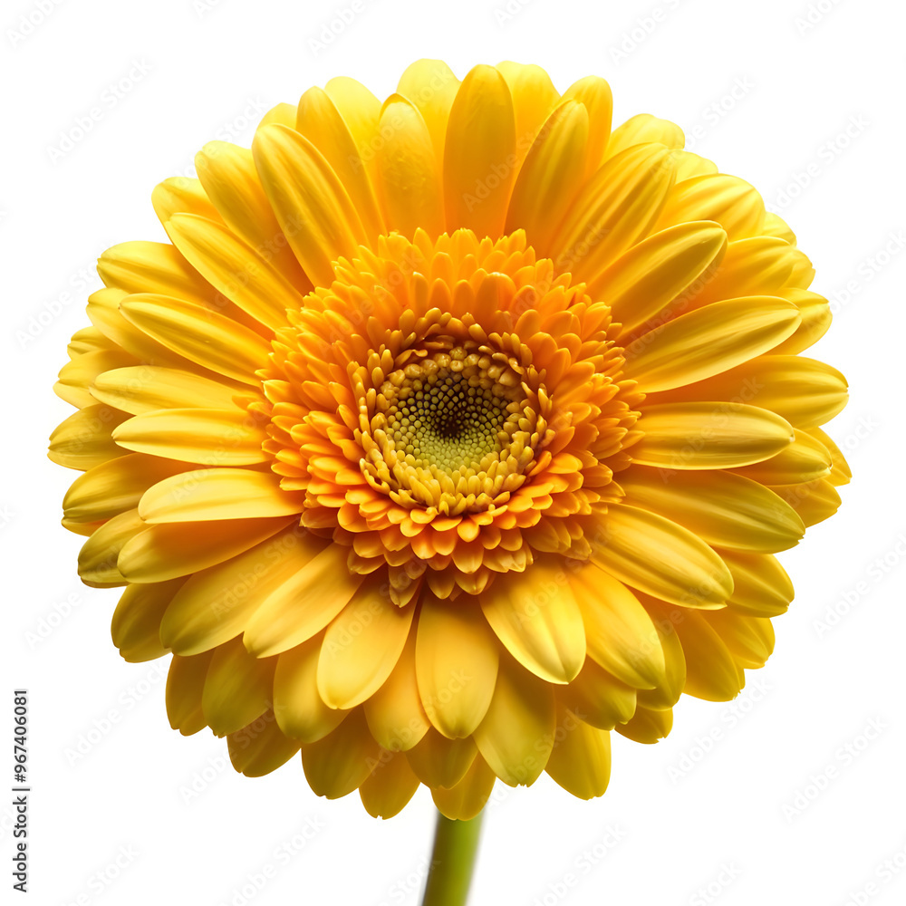 yellow flower on a white background yellow flower on a white background
