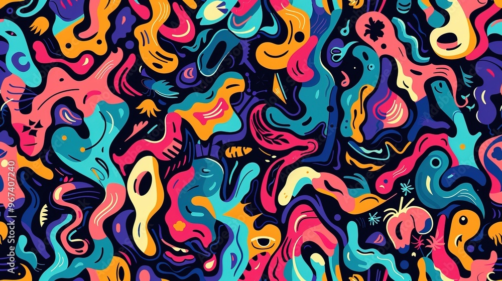 Obraz premium modern art pattern wallpaper