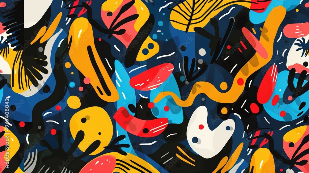 Fototapeta premium modern art pattern wallpaper