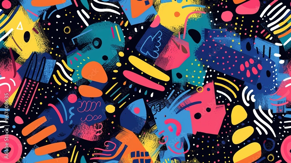 Obraz premium modern art pattern wallpaper