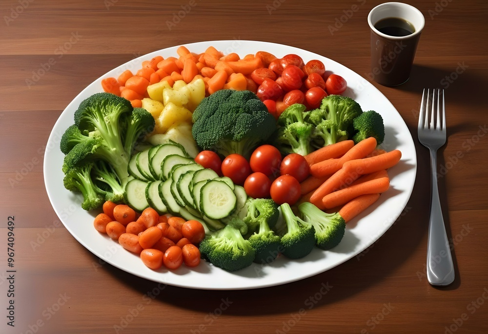 Fresh vegetables and fruits healthy eating organic retail supermarket generated by artificial intelligence Fresh vegetables and fruits healthy eating organic retail supermarket generated by artificial intelligence