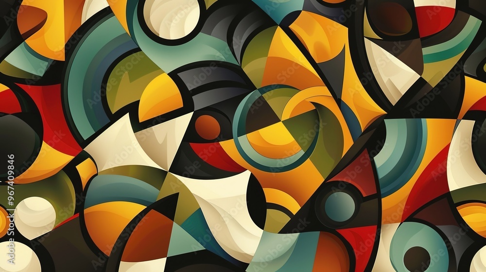 Obraz premium modern art pattern wallpaper