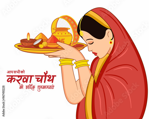 karwa Chauth festival celebrated married women in india puja thali