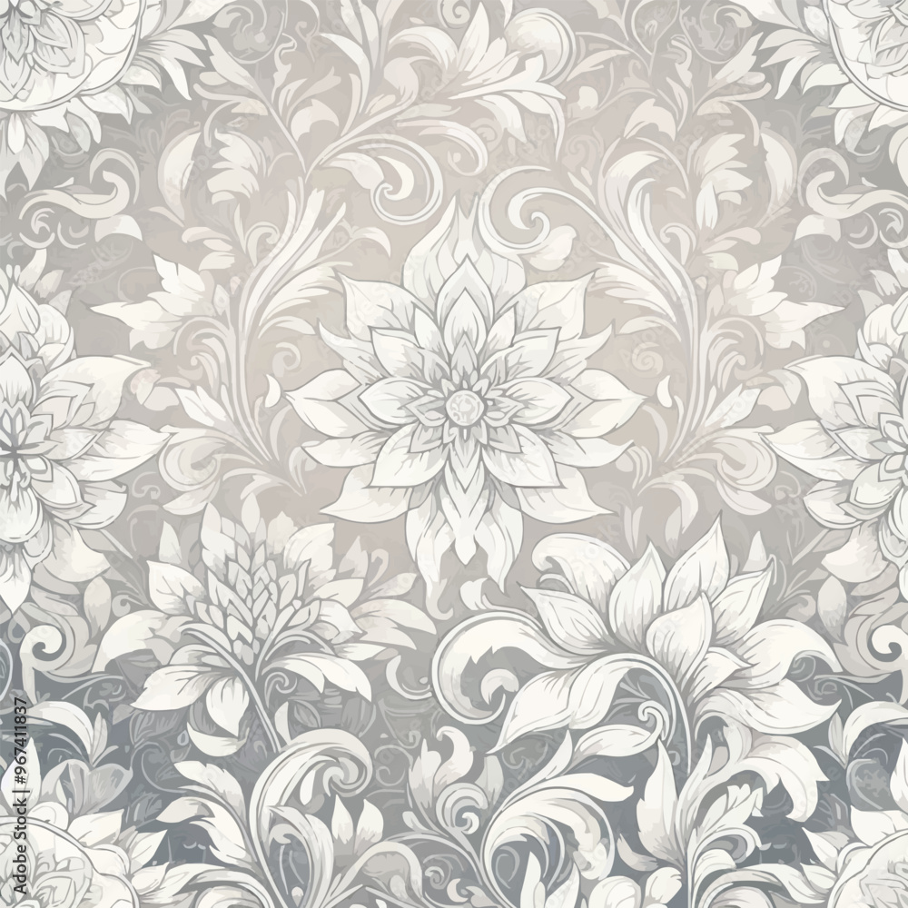 custom made wallpaper toronto digitalseamless floral pattern