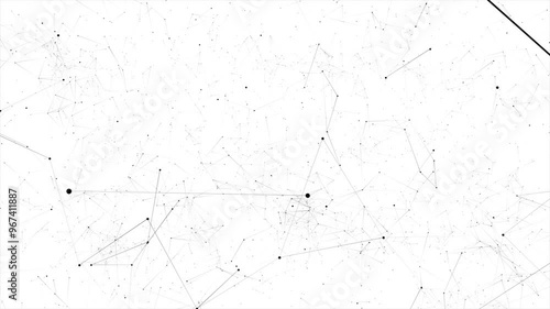 Digital plexus background, black lines and internet network creation, Artificial intelligence and innovation, black and white abstract 4k backgrounds