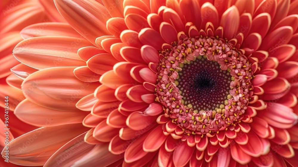 Close up shot of a lovely gerbera bloom Close up shot of a lovely gerbera bloom