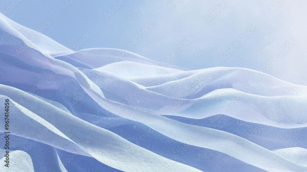 Abstract representation of soft, flowing waves in a light color palette. Abstract representation of soft, flowing waves in a light color palette.