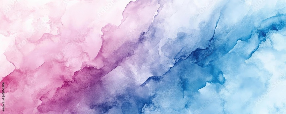 A stunning blend of pink and blue watercolor, creating an abstract background with smooth transitions and vibrant hues. A stunning blend of pink and blue watercolor, creating an abstract background with smooth transitions and vibrant hues.