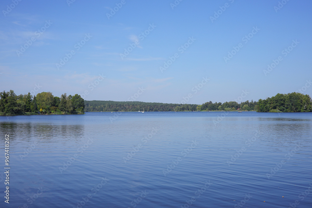 Panoramic view at Teupitz Lake in federal state Brandenburg - Germany Panoramic view at Teupitz Lake in federal state Brandenburg - Germany