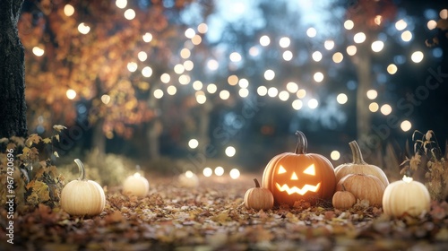 A haunted pumpkin patch where a family is searching for the perfect pumpkin.