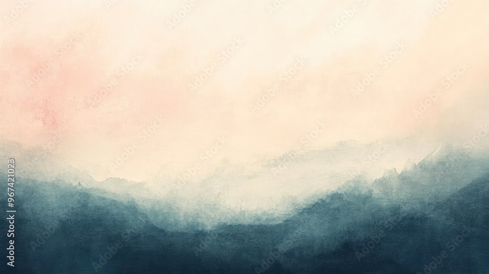A serene watercolor landscape featuring soft hues of blue and pink, ideal for backgrounds and calming visuals. A serene watercolor landscape featuring soft hues of blue and pink, ideal for backgrounds and calming visuals.