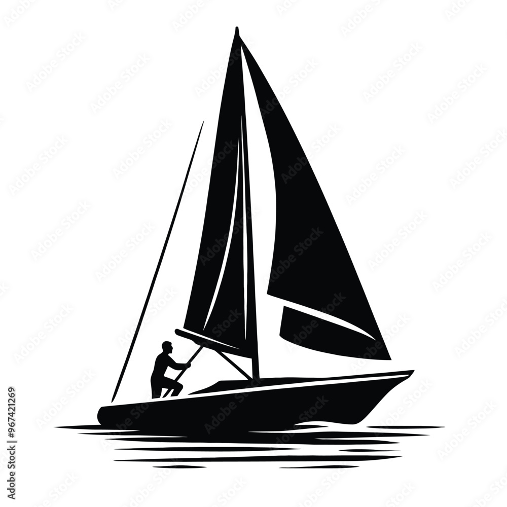 Sailboat Silhouette Sailboat Silhouette