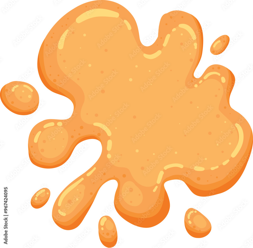 Cartoon sticky slime. Goo liquid slime splatter, mucus splash. Jelly dripping spot flat vector illustration icon Cartoon sticky slime. Goo liquid slime splatter, mucus splash. Jelly dripping spot flat vector illustration icon