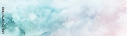 A serene watercolor background featuring soft pastels in blue and pink tones, perfect for artistic and creative projects.