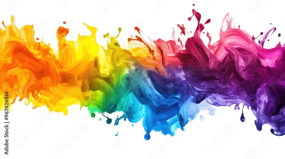 Abstract Colorful Paint Splash Abstract Colorful Paint Splash