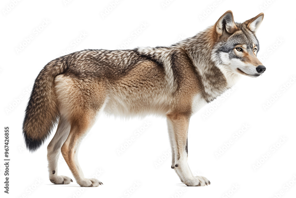 Obraz premium wolf isolated on transparent background
