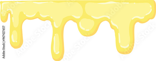 Cartoon sticky slime. Goo liquid slime splatter, mucus splash. Jelly dripping spot flat vector illustration icon