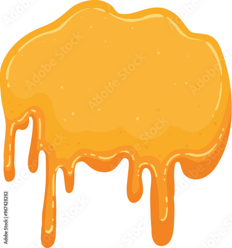Cartoon sticky slime. Goo liquid slime splatter, mucus splash. Jelly dripping spot flat vector illustration icon