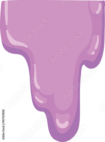 Cartoon sticky slime. Goo liquid slime splatter, mucus splash. Jelly dripping spot flat vector illustration icon