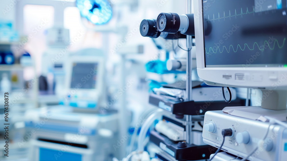 Medical Equipment in a Patient's Hospital Room Medical Equipment in a Patient's Hospital Room