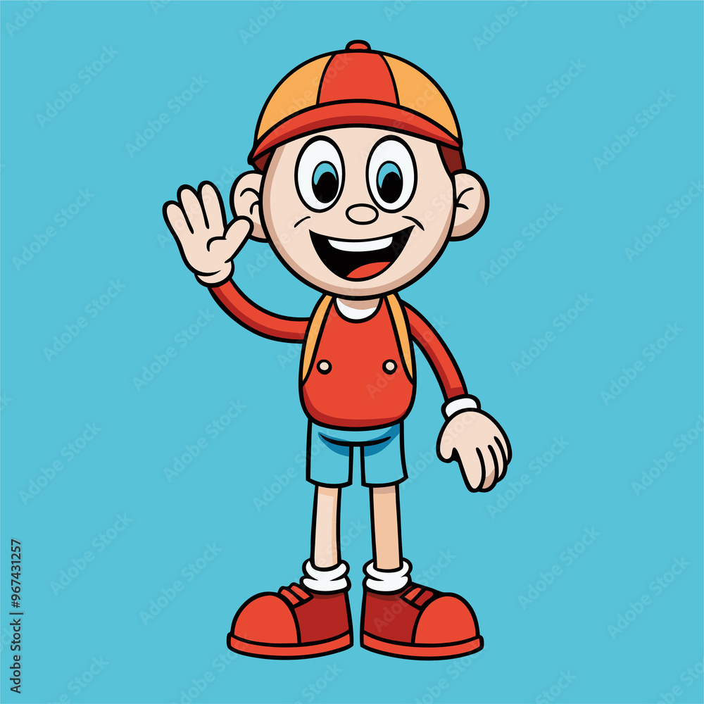 cartoon vector illustration of boys cartoon vector illustration of boys