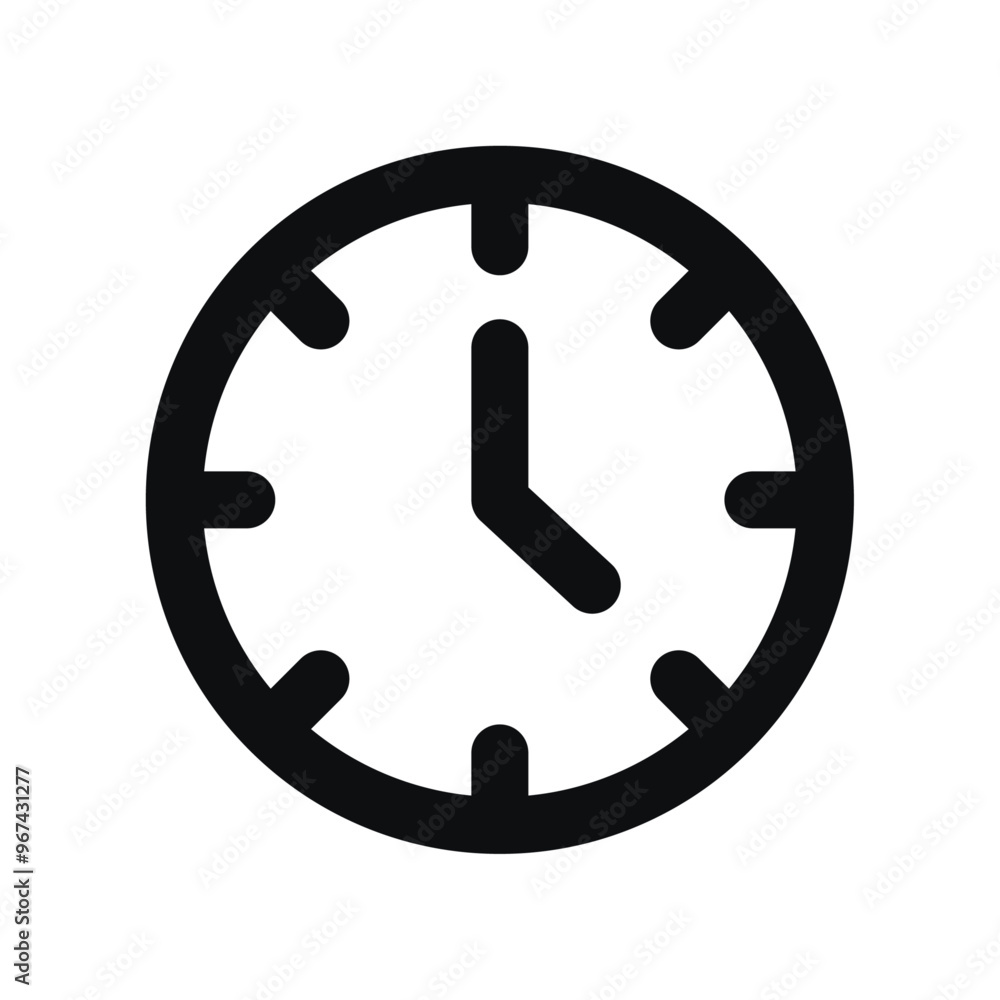 Clock icon vector, Time symbol 5 Clock icon vector, Time symbol 5