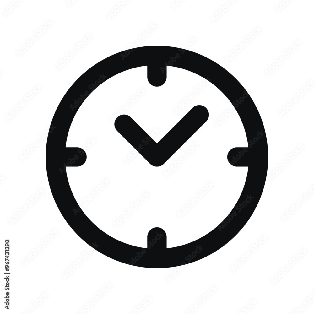 Clock icon vector, Time symbol 6 Clock icon vector, Time symbol 6