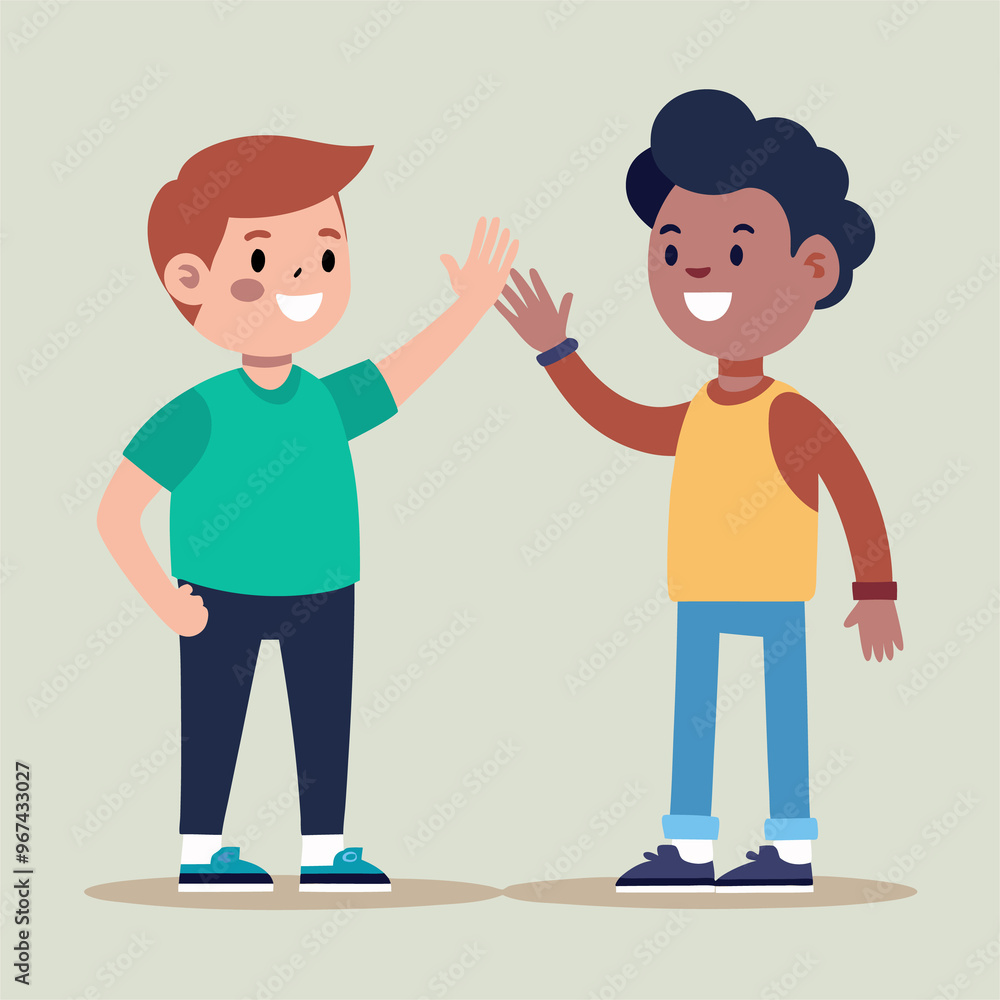 cartoon vector illustration of boys cartoon vector illustration of boys